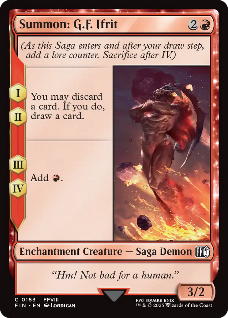 {@C} Summon: G.F. Ifrit [FINAL FANTASY][FIN 163]