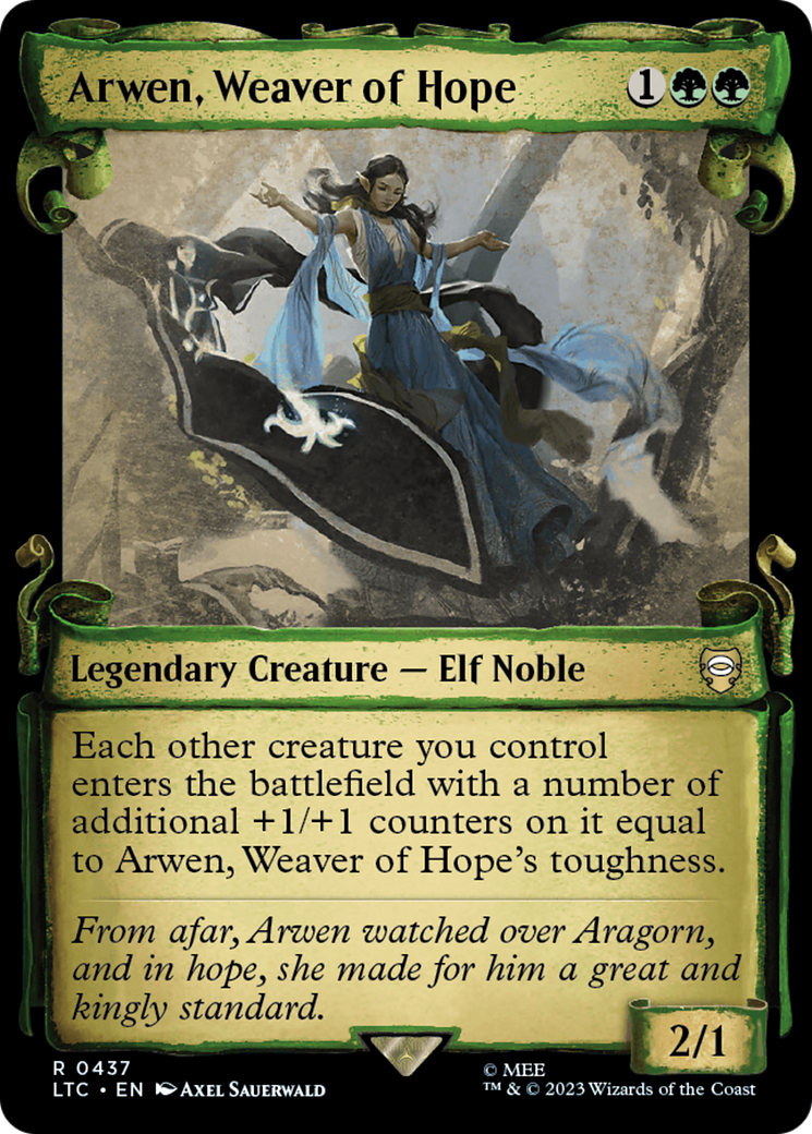 {R} Arwen, Weaver of Hope [The Lord of the Rings: Tales of Middle-Earth Commander Showcase Scrolls][LTC 437]