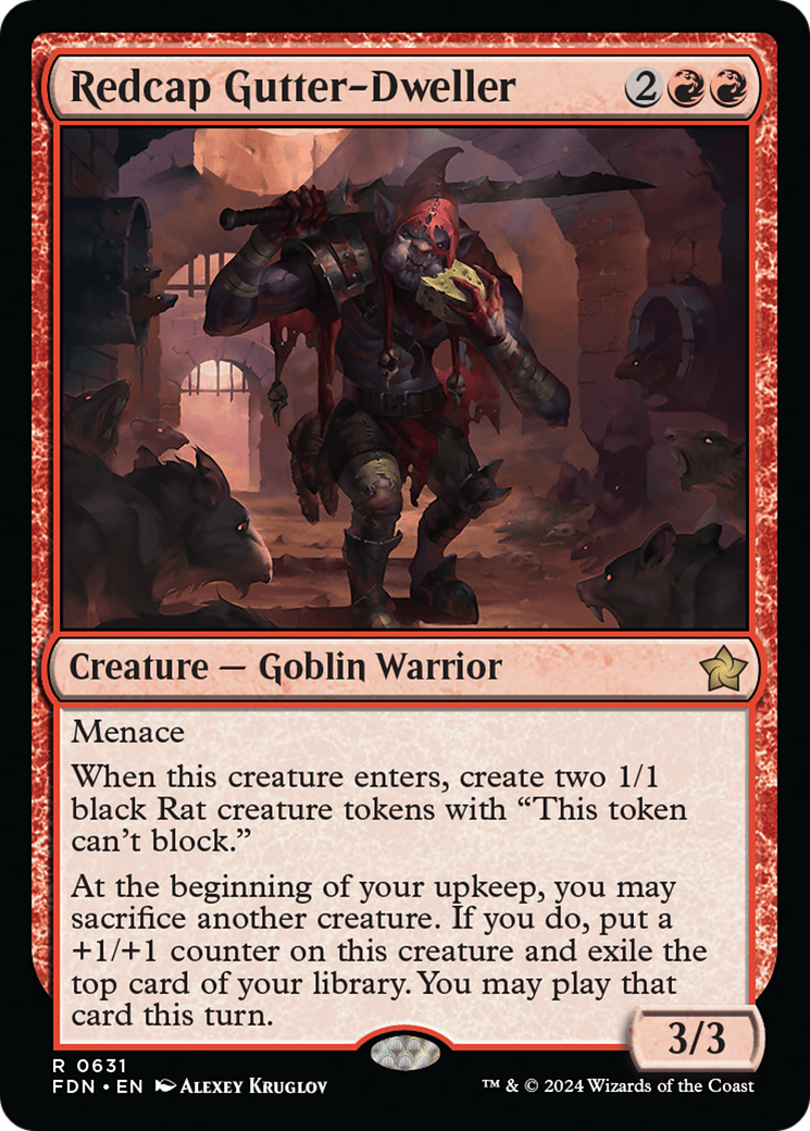 {@R} Redcap Gutter-Dweller [Foundations][FDN 631]