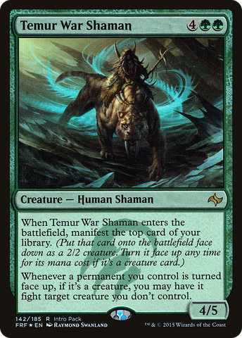 {R} Temur War Shaman (Intro Pack) [Fate Reforged Promos][PA FRF 142]