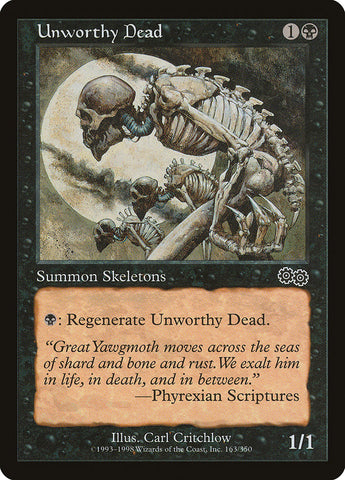 {C} Unworthy Dead [Urza's Saga][USG 163]