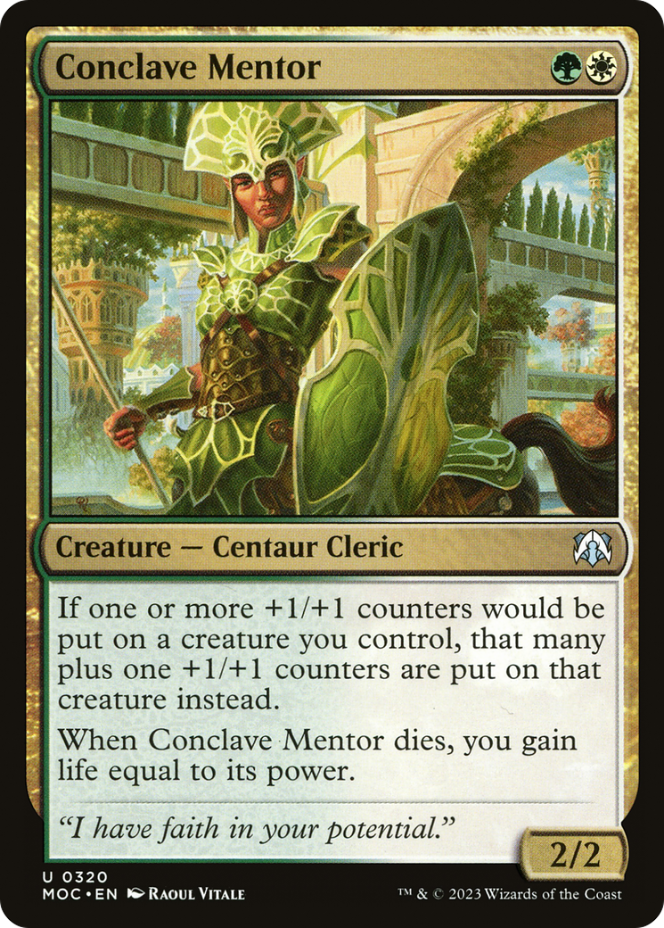 {C} Conclave Mentor [March of the Machine Commander][MOC 320]