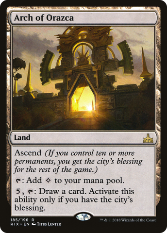 {R} Arch of Orazca [Rivals of Ixalan][RIX 185]
