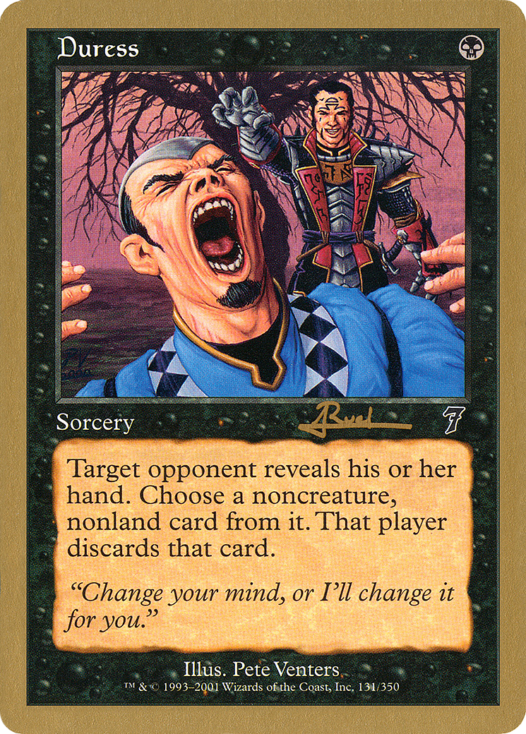 {C} Duress (Antoine Ruel) [World Championship Decks 2001][GB WC01 AR131]