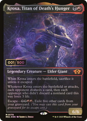 {R} Kroxa, Titan of Death's Hunger (Serialized) [Multiverse Legends][SR MUL 179]