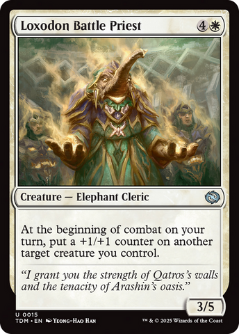 {@C} Loxodon Battle Priest [Tarkir: Dragonstorm][TDM 015]