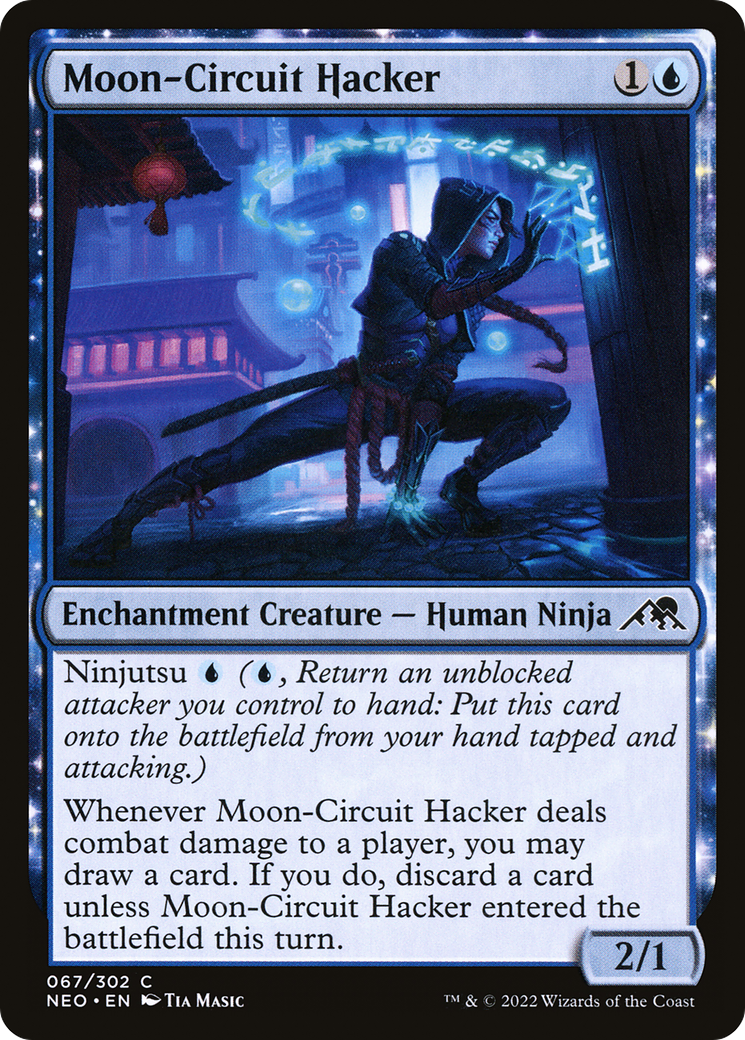 {C} Moon-Circuit Hacker [Kamigawa: Neon Dynasty][NEO 067]