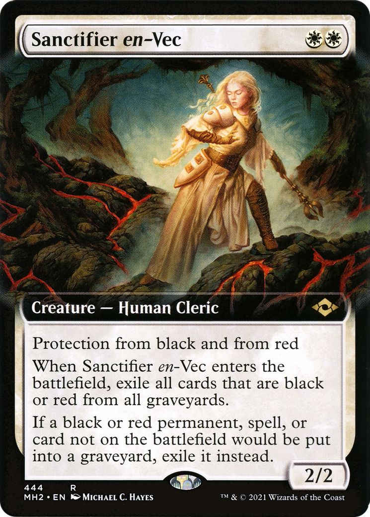 {R} Sanctifier en-Vec (Extended Art) (Foil): (Extended Art) [Modern Horizons 2] [MH2 444]