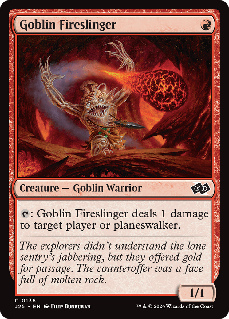 {C} Goblin Fireslinger [Foundations Jumpstart][J25 136]