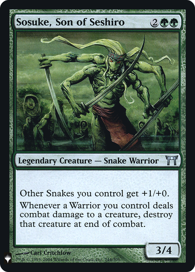 {C} Sosuke, Son of Seshiro [Mystery Booster][LS CHK 244]