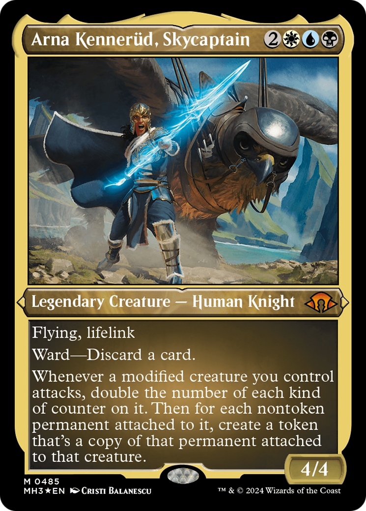 {R} Arna Kennerud, Skycaptain (Foil Etched) [Modern Horizons 3][MH3 485]