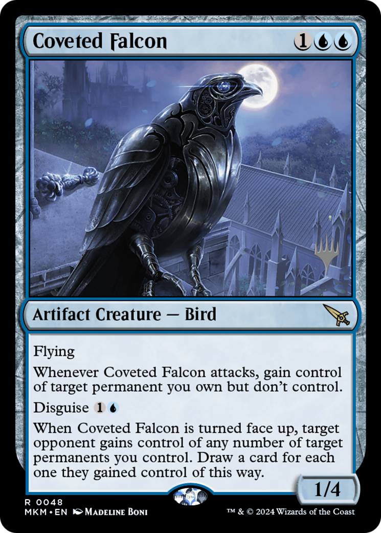 {R} Coveted Falcon (Promo Pack) [Murders at Karlov Manor Promos][PP MKM 048]
