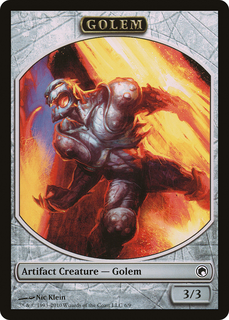 {T} Golem Token [Scars of Mirrodin Tokens][TSOM 006]