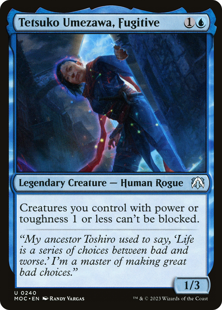 {C} Tetsuko Umezawa, Fugitive [March of the Machine Commander][MOC 240]