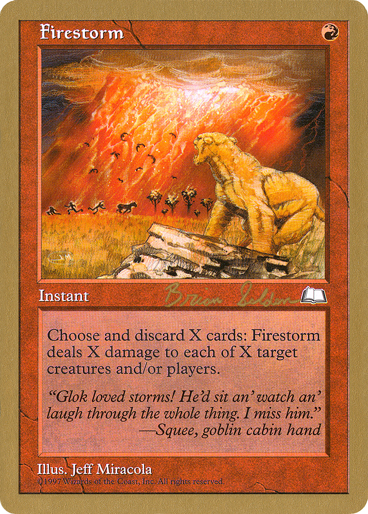 {R} Firestorm (Brian Selden) [World Championship Decks 1998][GB WC98 BS101]