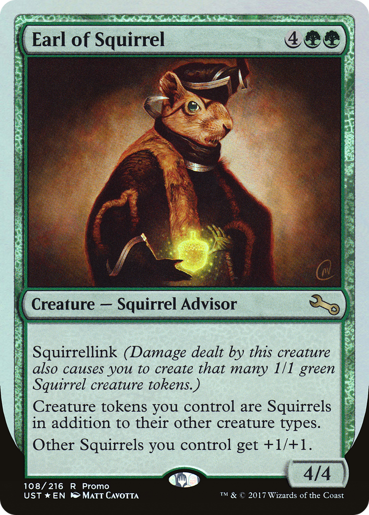 {R} Earl of Squirrel (Draft Weekend) [Unstable Promos][PA UST 108] - Misty Mountain Games