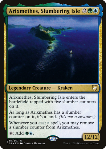 {R} Arixmethes, Slumbering Isle [Commander 2018][C18 038]