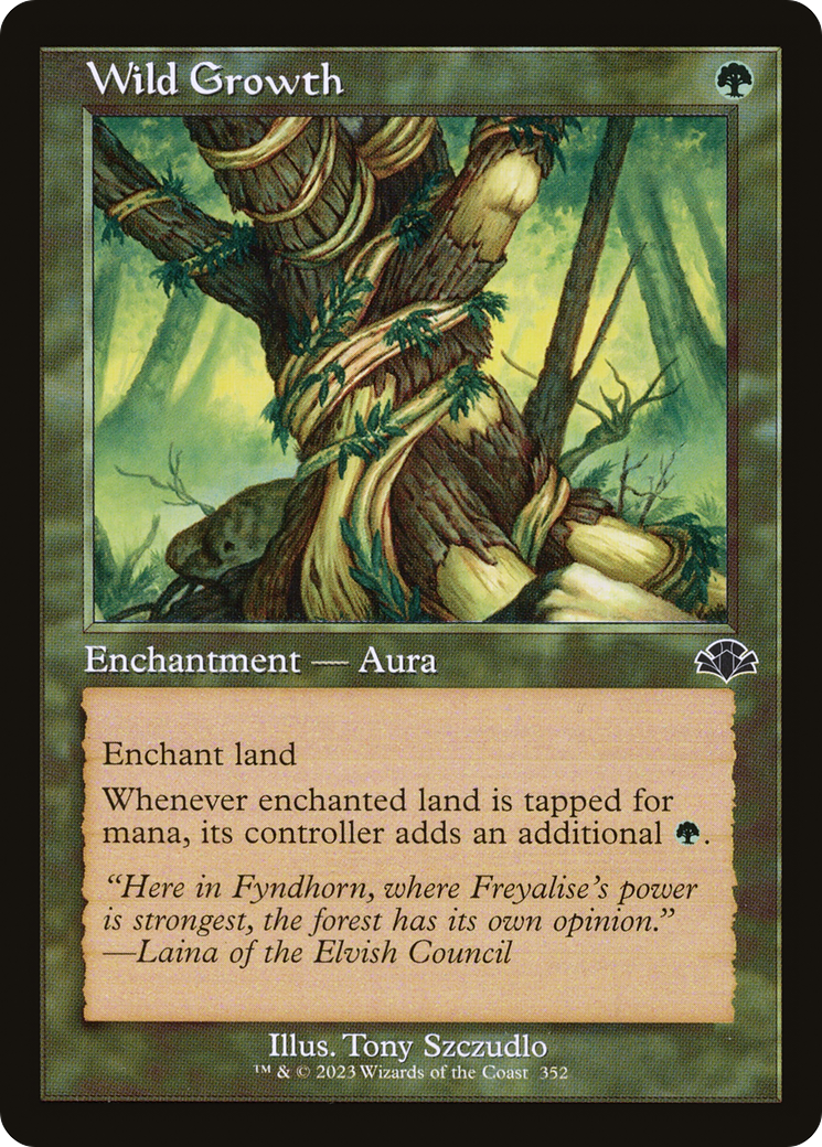 {C} Wild Growth (Retro) [Dominaria Remastered][DMR 352]