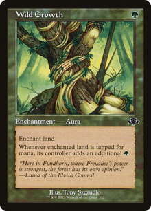 {C} Wild Growth (Retro) [Dominaria Remastered][DMR 352]