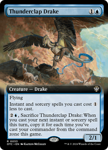 {R} Thunderclap Drake (Extended Art) [Outlaws of Thunder Junction Commander][OTC 053]