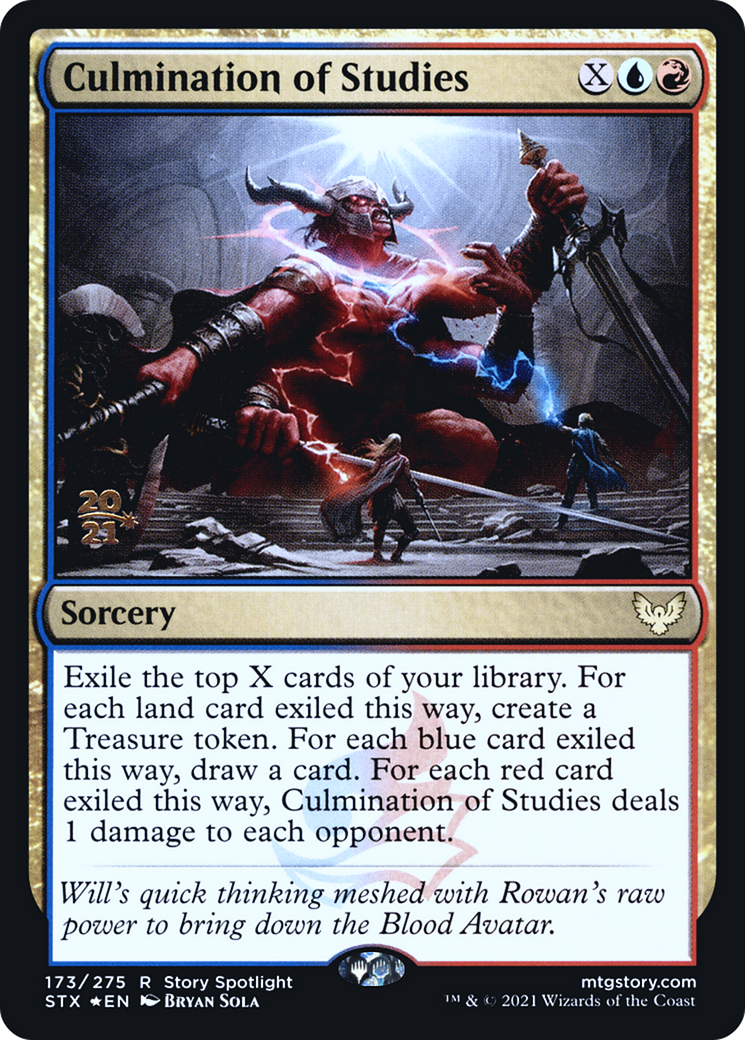 {R} Culmination of Studies [Strixhaven: School of Mages Prerelease Promos][PR STX 173]