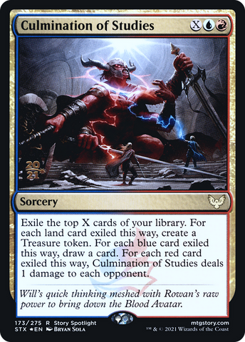 {R} Culmination of Studies [Strixhaven: School of Mages Prerelease Promos][PR STX 173]