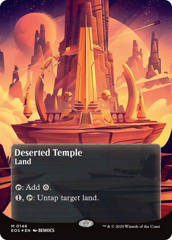 {@@ EOC R} Deserted Temple (0146) (Poster) (Galaxy Foil) [Edge of Eternities: Stellar Sights][EOS 146]