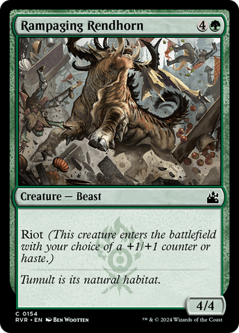 {C} Rampaging Rendhorn [Ravnica Remastered][RVR 154]