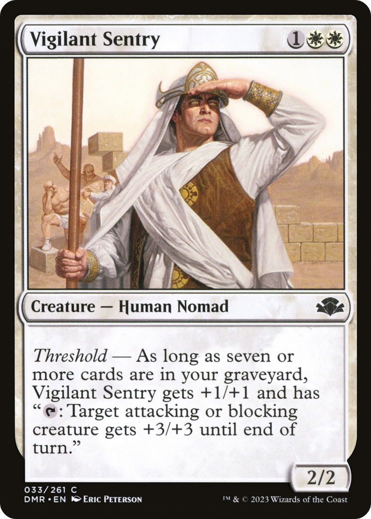 {C} Vigilant Sentry [Dominaria Remastered][DMR 033]