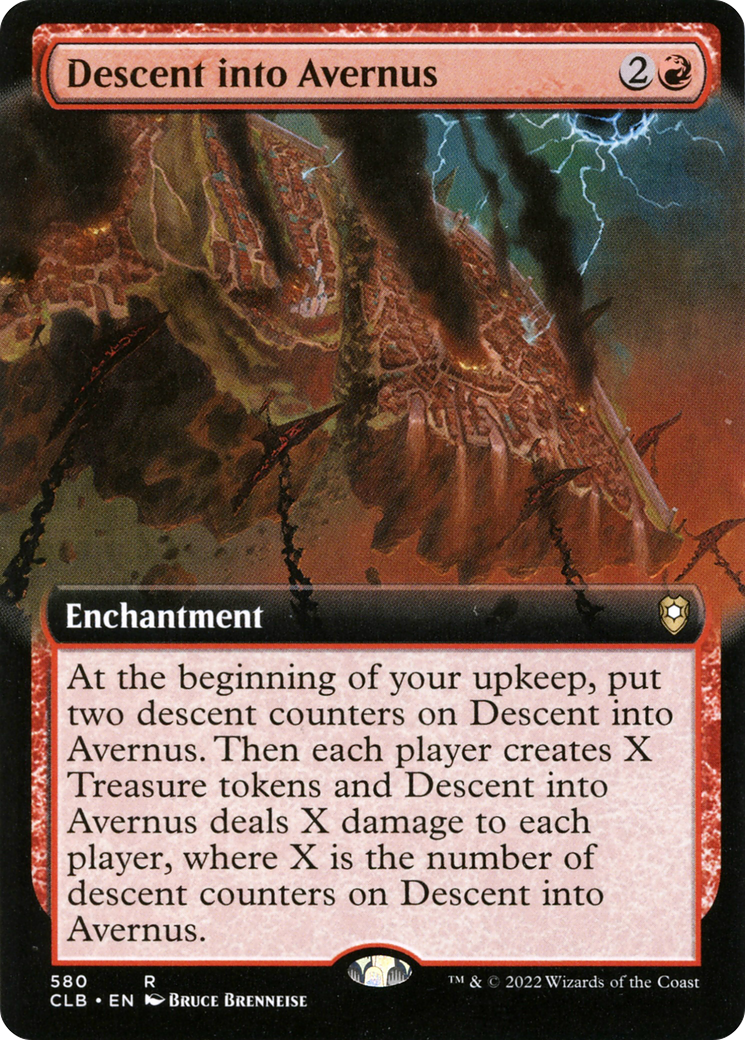 {R} Descent into Avernus (Extended Art) [Commander Legends: Battle for Baldur's Gate][CLB 580]