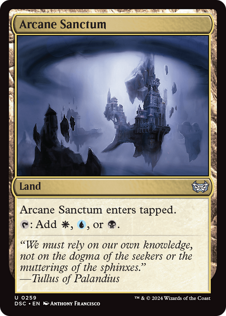 {C} Arcane Sanctum [Duskmourn: House of Horror Commander][DSC 259]