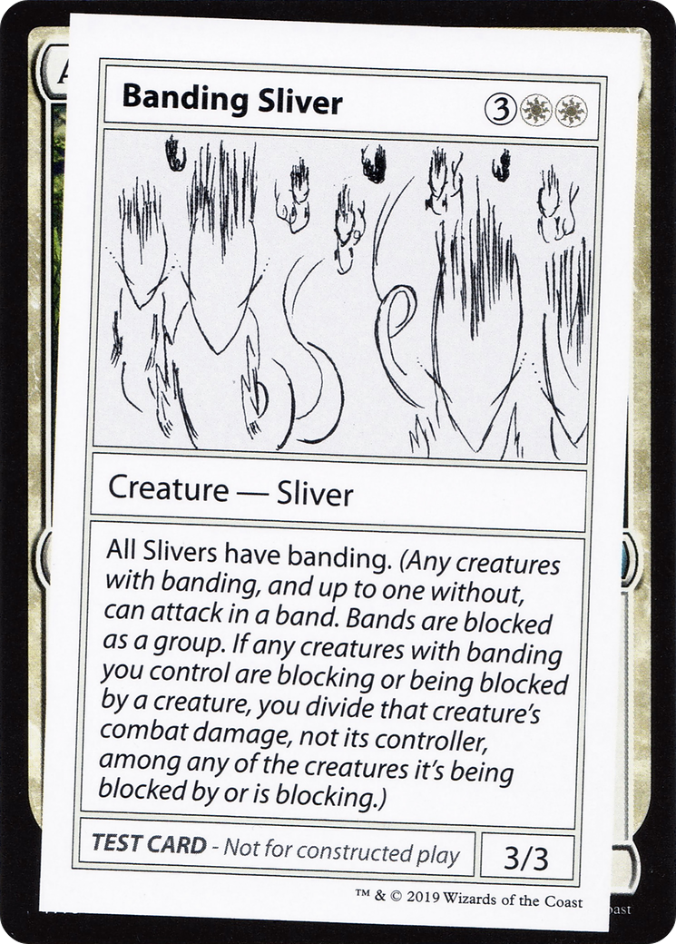 {R} Banding Sliver (2021 Edition) [Mystery Booster Playtest Cards][CMB1 002]