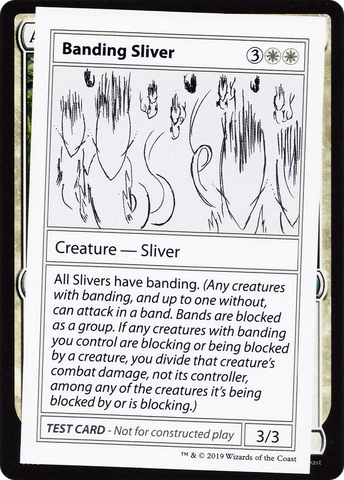 {R} Banding Sliver (2021 Edition) [Mystery Booster Playtest Cards][CMB1 002]