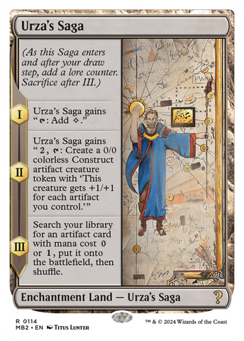 {R} Urza's Saga (White Border) [Mystery Booster 2][MB2 114]