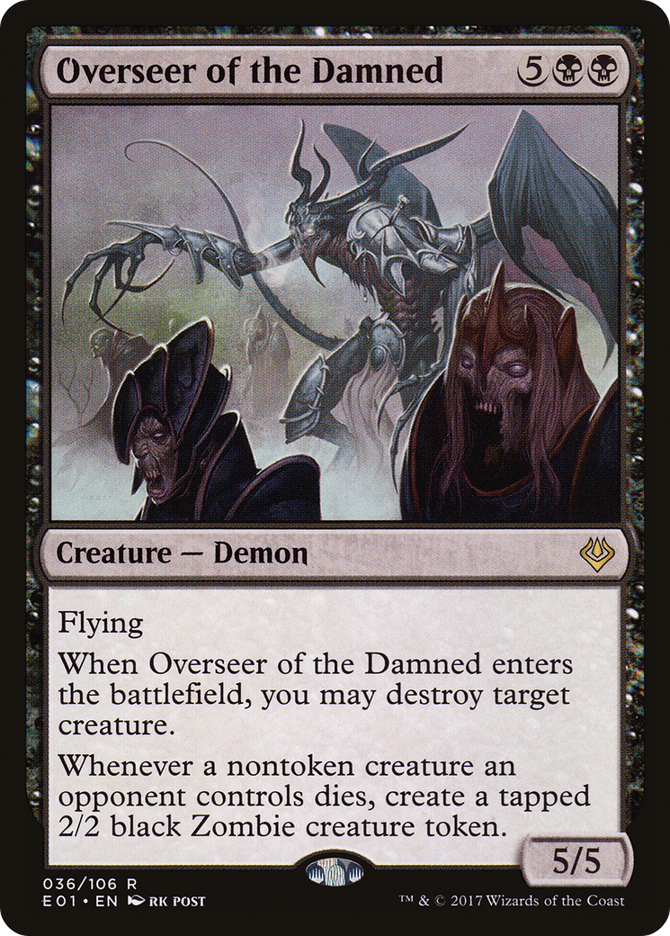 {R} Overseer of the Damned [Archenemy: Nicol Bolas][E01 036]