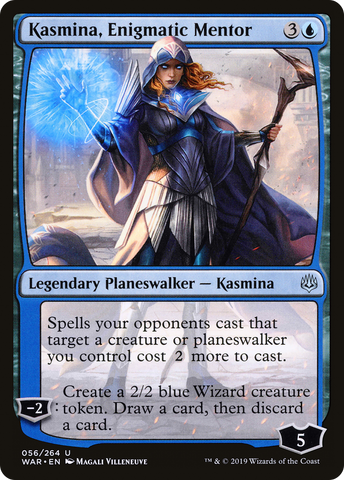 {C} Kasmina, Enigmatic Mentor [War of the Spark][WAR 056]