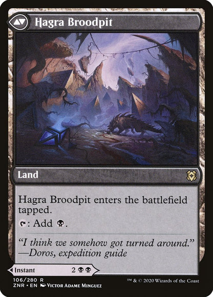 {R} Hagra Mauling // Hagra Broodpit [Zendikar Rising][ZNR 106]