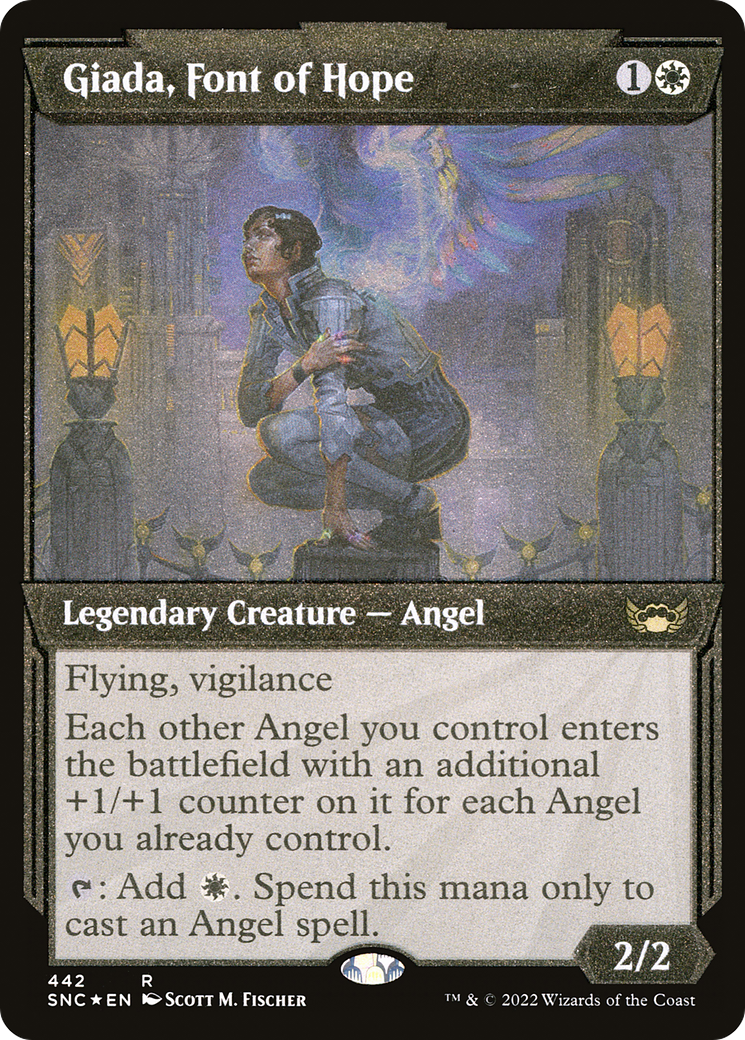 {R} Giada, Font of Hope (Showcase Art Deco Foil Etched) [Streets of New Capenna][SNC 442]