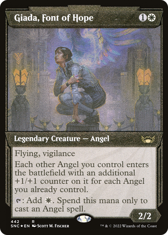 {R} Giada, Font of Hope (Showcase Art Deco Foil Etched) [Streets of New Capenna][SNC 442]