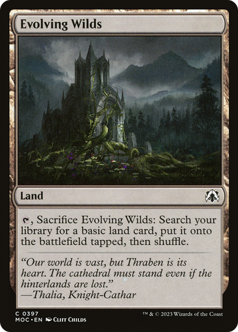 {C} Evolving Wilds [March of the Machine Commander][MOC 397]