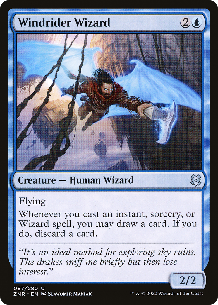 {C} Windrider Wizard [Zendikar Rising][ZNR 087]
