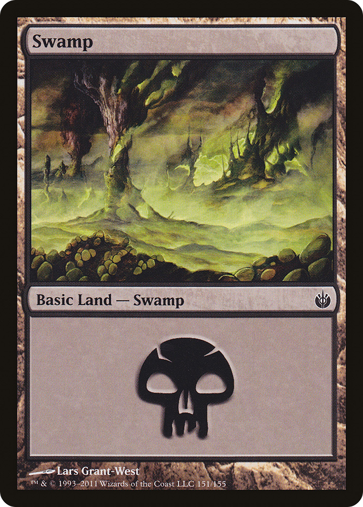 {B}[MBS 151] Swamp (151) [Mirrodin Besieged]