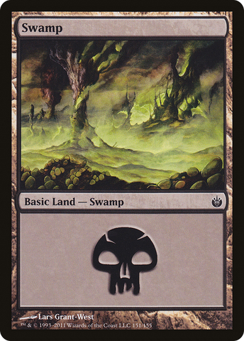 {B}[MBS 151] Swamp (151) [Mirrodin Besieged]