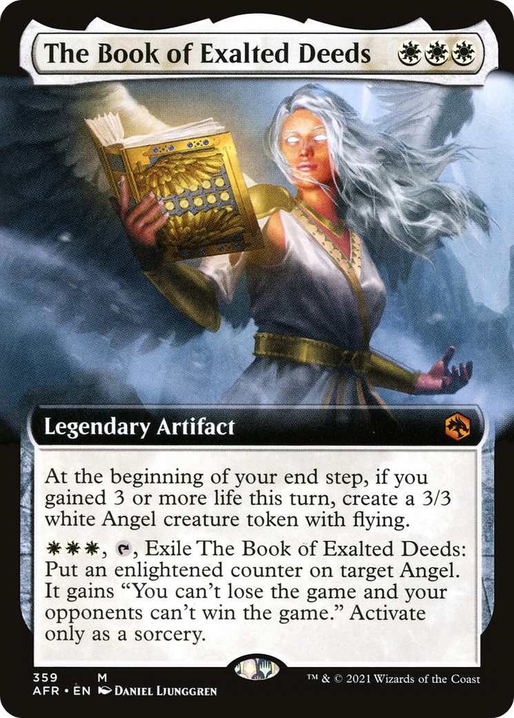 {R} The Book of Exalted Deeds (Extended Art) [Dungeons & Dragons: Adventures in the Forgotten Realms][AFR 359]