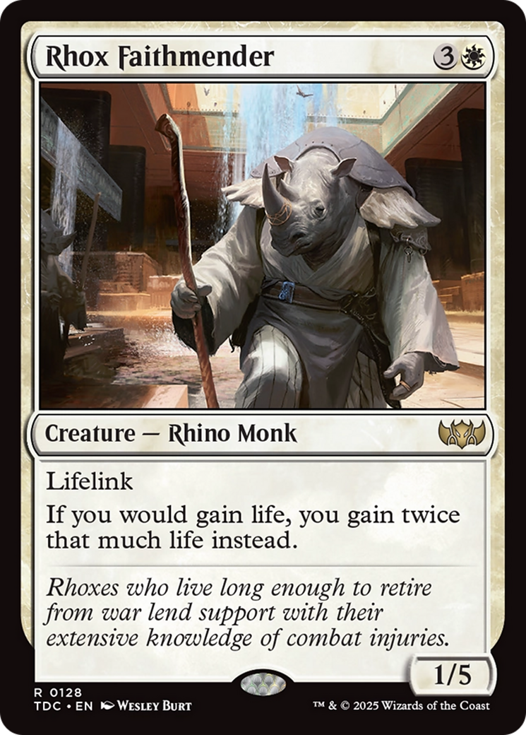 {R} Rhox Faithmender [Tarkir: Dragonstorm Commander][TDC 128]