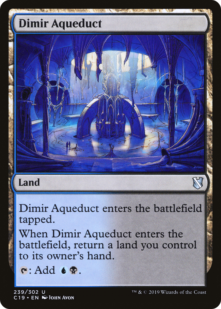 {C} Dimir Aqueduct [Commander 2019][C19 239]