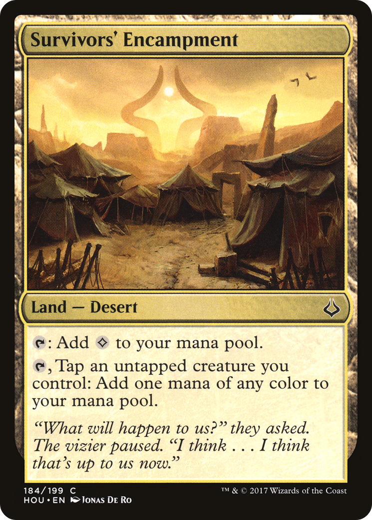 {C} Survivors' Encampment [Hour of Devastation][HOU 184]