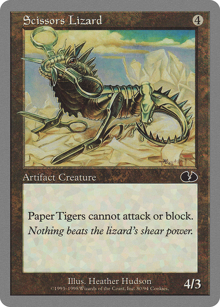 {C} Scissors Lizard [Unglued][UGL 080]