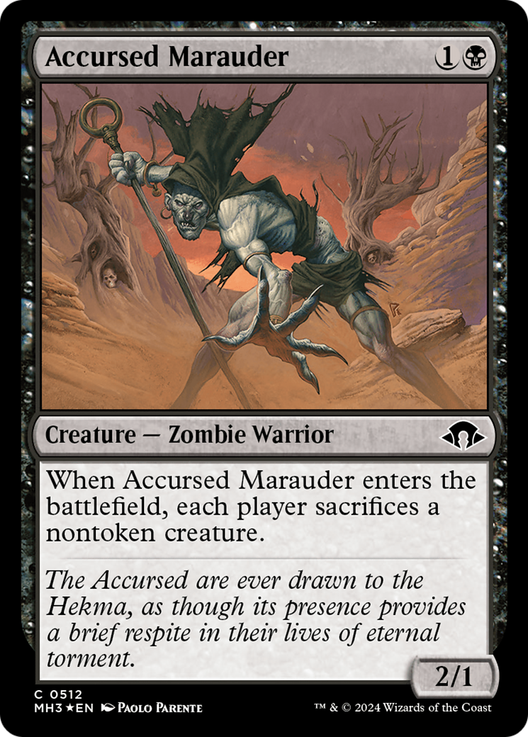 {C} Accursed Marauder (Ripple Foil) [Modern Horizons 3][MH3 512]
