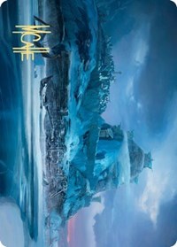 {A} Port of Karfell Art Card (Gold-Stamped Signature) [Kaldheim Art Series][GS AKHM 072]